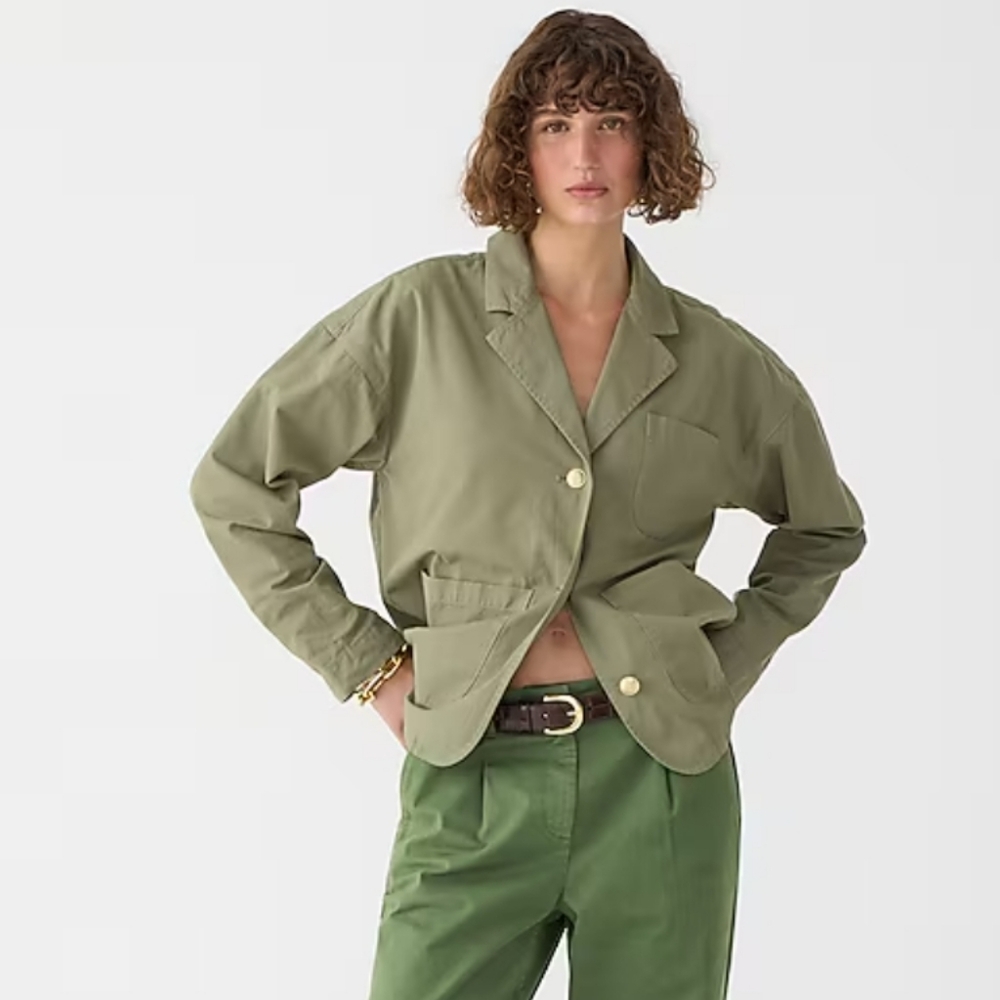 J. Crew Olive Utility Jacket